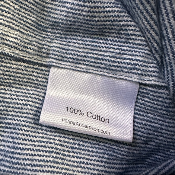 Hanna Andersson striped button down, size 120/6-7 US - Picture 6 of 6